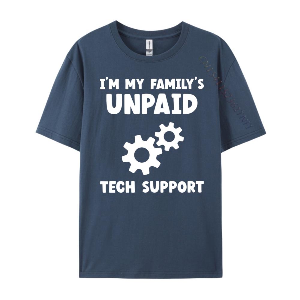 I M My Family Unpaid Tech Support It Nerd Geek Computer Oversized T Shirt Men Mens Christmas Graphic Tee Shirt