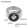 Qiong Yao 18K Gold Irregular Open Ring Set - Stylish Stainless Steel Finger Rings