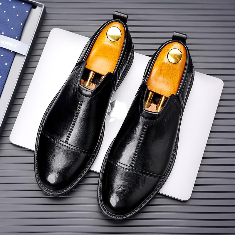 

Высококачественные классические кожаные туфли для мужчин, туфли-оксфорды с острым носком, формальные, для свадебной вечеринки, офиса, бизнеса, повседневной носки 44