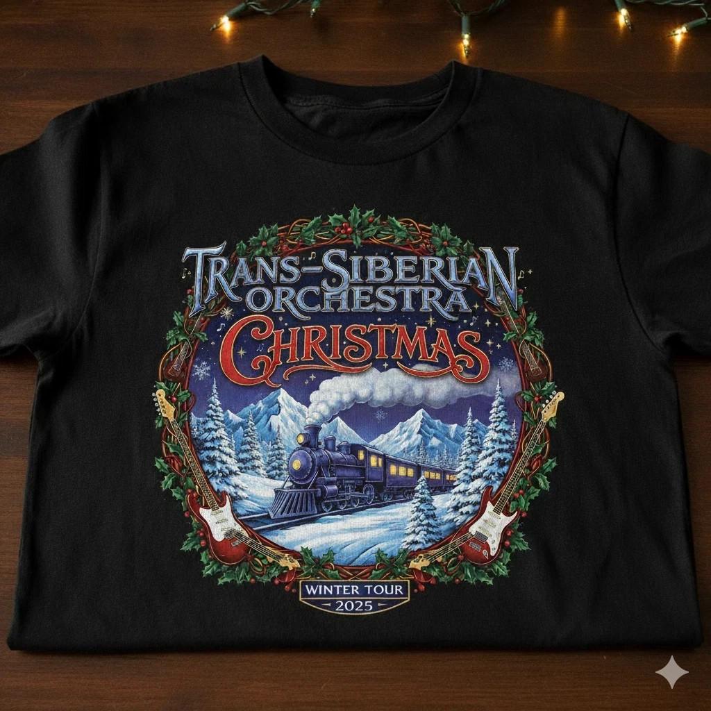 Trans-Siberian Orchestra Christmas Eve Winter Tour Black T Shirt S-5XL HD973