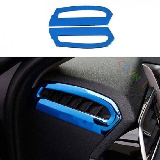 Blue For Toyota Camry 2018-2023 Steel Cover Trim Dash Side Air Outlet Vent