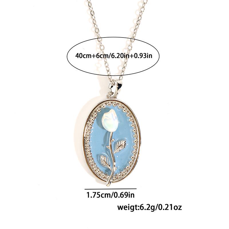 Трехмерное эмалевое ожерелье с цветком и дизайном в стиле колор-блок