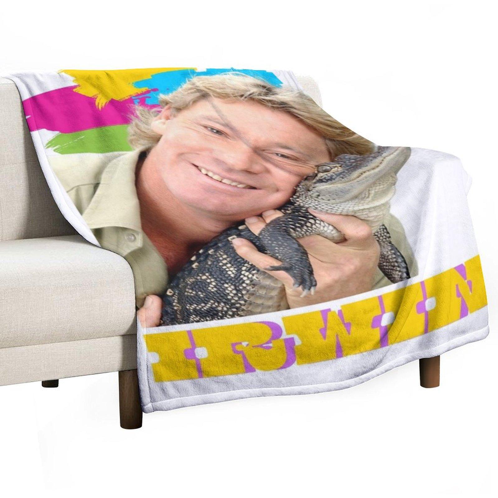 THE GREAT STEVE IRWIN Throw Blanket Furry manga For Baby Blankets For Sofas Blankets 30x40in
