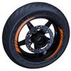 Fluorescent Orange Moto GP Style Inner Rim Tape Wheel Stripes Decals Sticker CinarExtreme