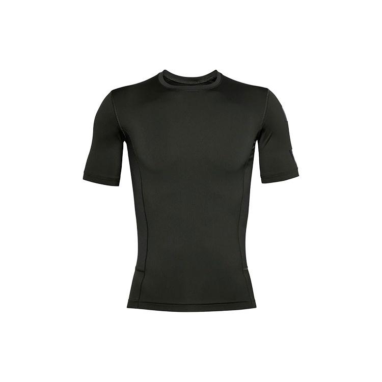 Men s Under Armour Casual Breathable Round Neck Tight Sports Short Sleeve Green 1351815-310 M