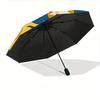1pc Sun Moon Automatic Open/Close Umbrella with One Touch Button,, Windproof Design   Lightweight Portable Umbrella for Women & Men6145