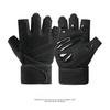 Half Finger Fitness Gloves Extended Pressurized Wrist Guard Men's Outdoor Training Equipment Horizontal Bar Dumbbell Anti Calendering Gloves