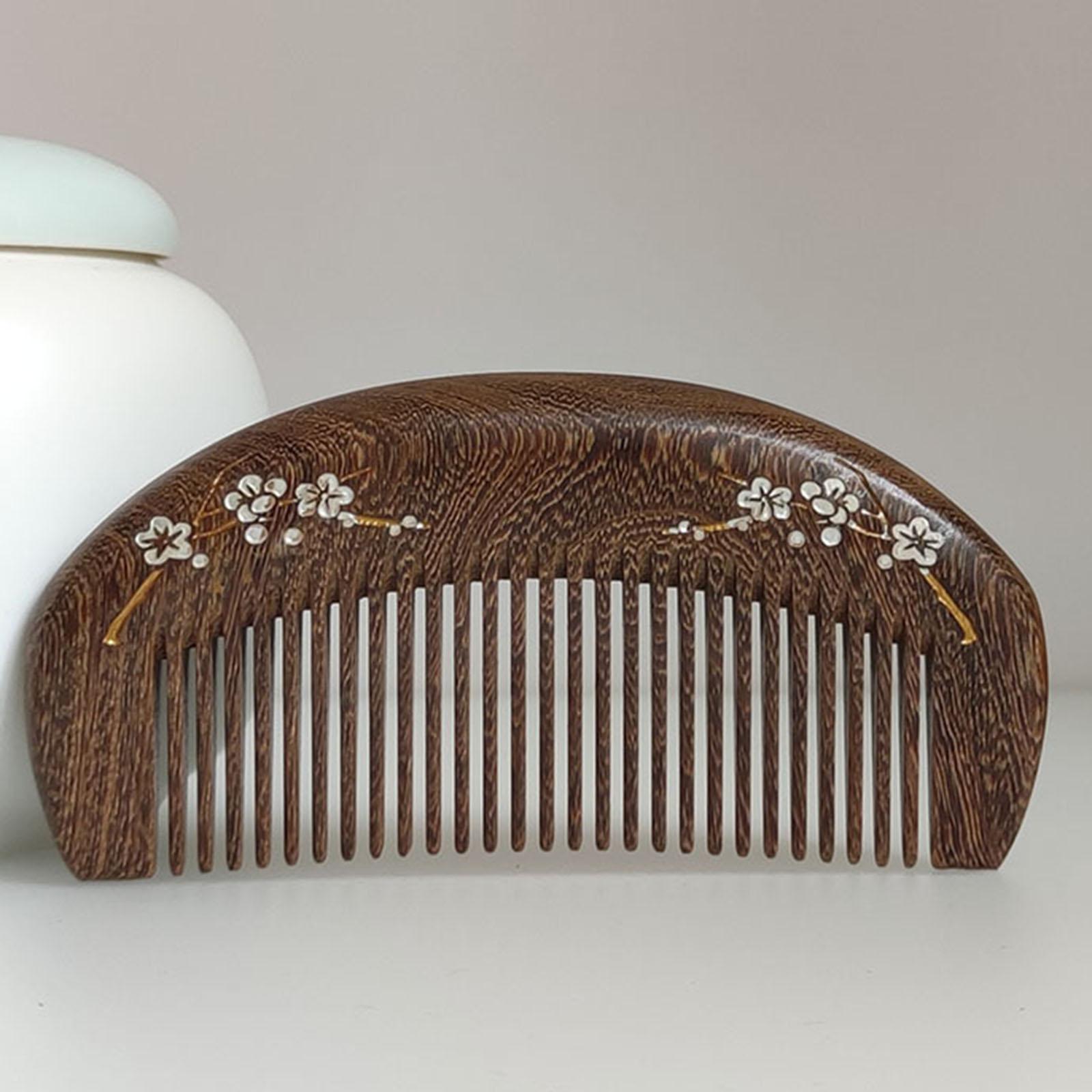 

Head Shaped Black And Gold Sandalwood Comb one size коричневий