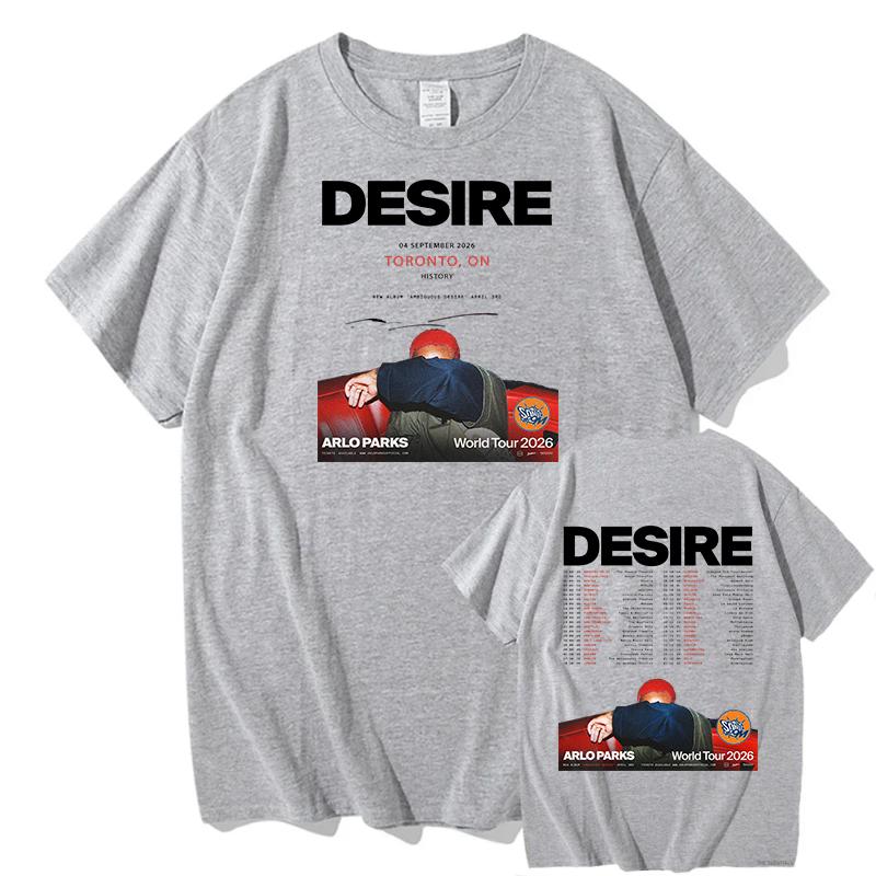 Arlo Parks Ambiguous Desire Tshirt Cute Casual Fashion Pure Cotton Fashion High Quality Comfortable Soft Femininas Clothing Top
