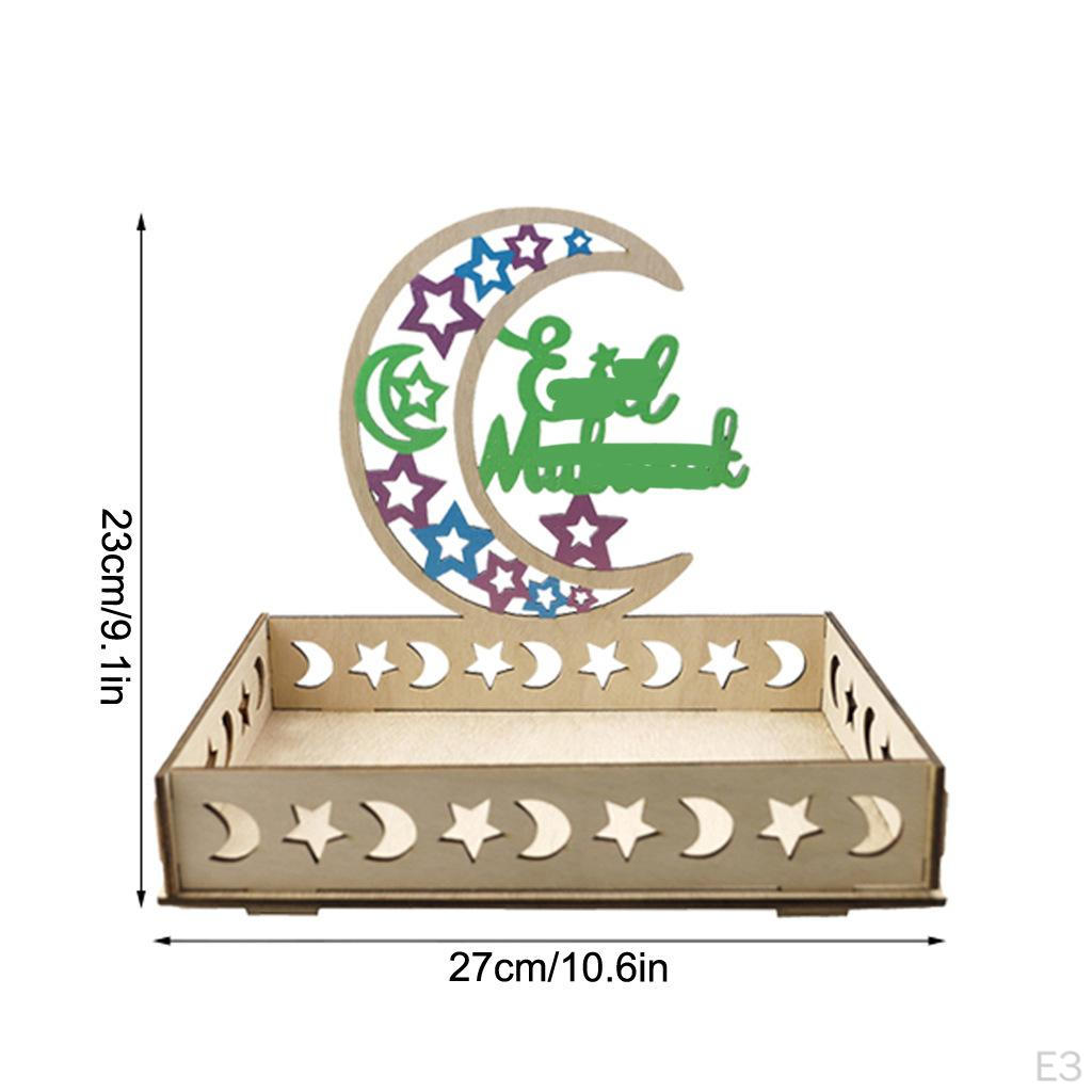 Eid Mubarak Dessert Tray Ramadan Decorative for