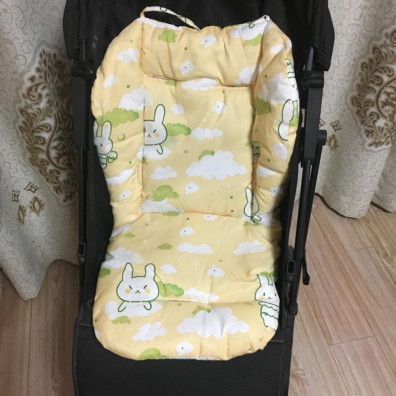 Multi-Color Rainbow Cotton Stroller & High Chair Cushion Pad