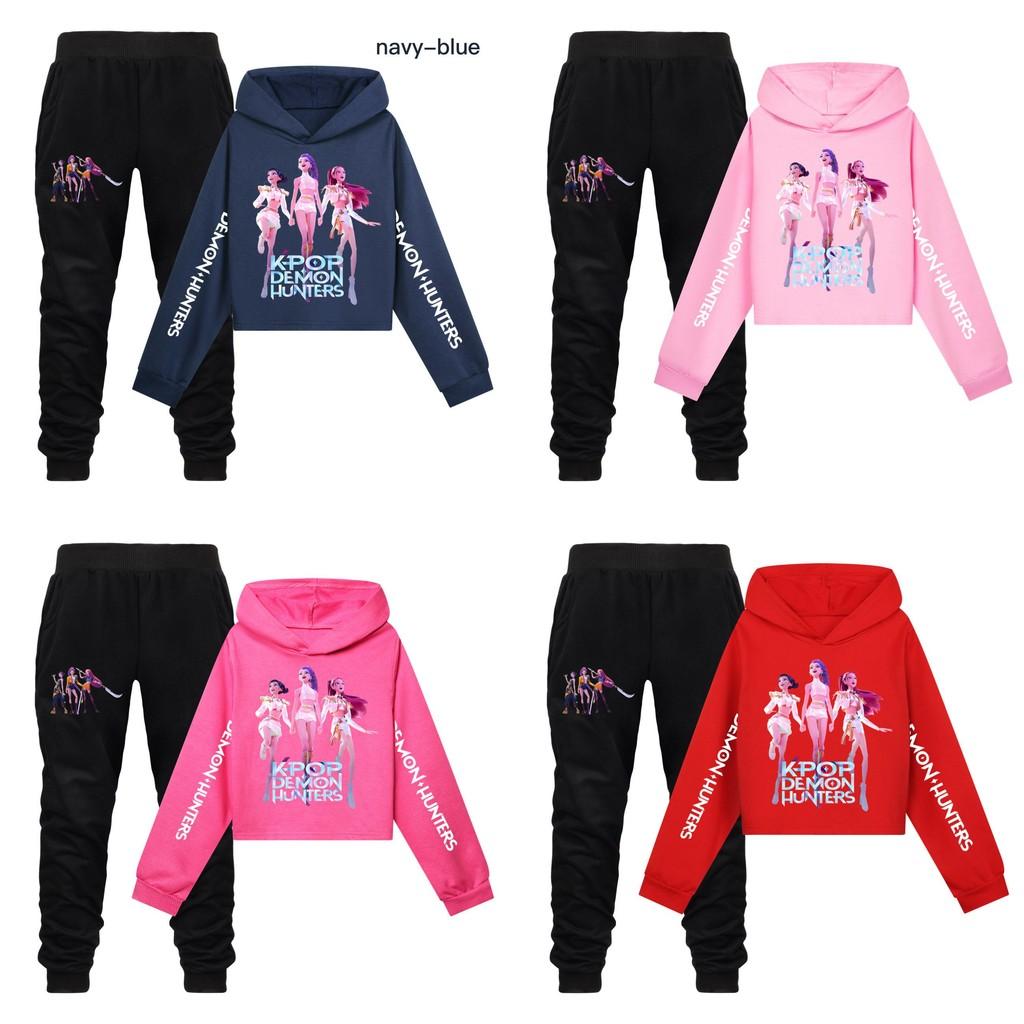 Kpop Dämonenjäger Kinder Sportbekleidungsset Aus Baumwolle Für Aktives Spielen