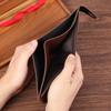 Men's Horizontal Zipper Wallet with Magnetic Buckle - Youth Card Holder