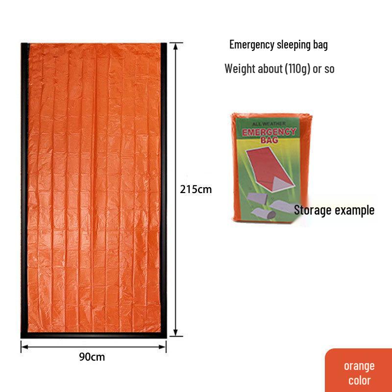 Portable Emergency Survival Sleeping Bag with Multifunctional Insulation for Hiking and Camping