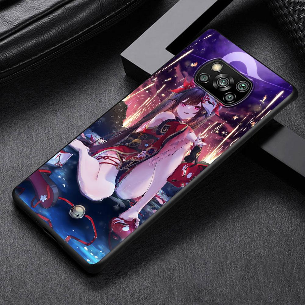 Star Rail Aventurine Sparkle Case for Xiaomi Poco M5s X3 NFC F3 X5 M4 M3 Pro Black Silicone Soft Phone Cover Coque