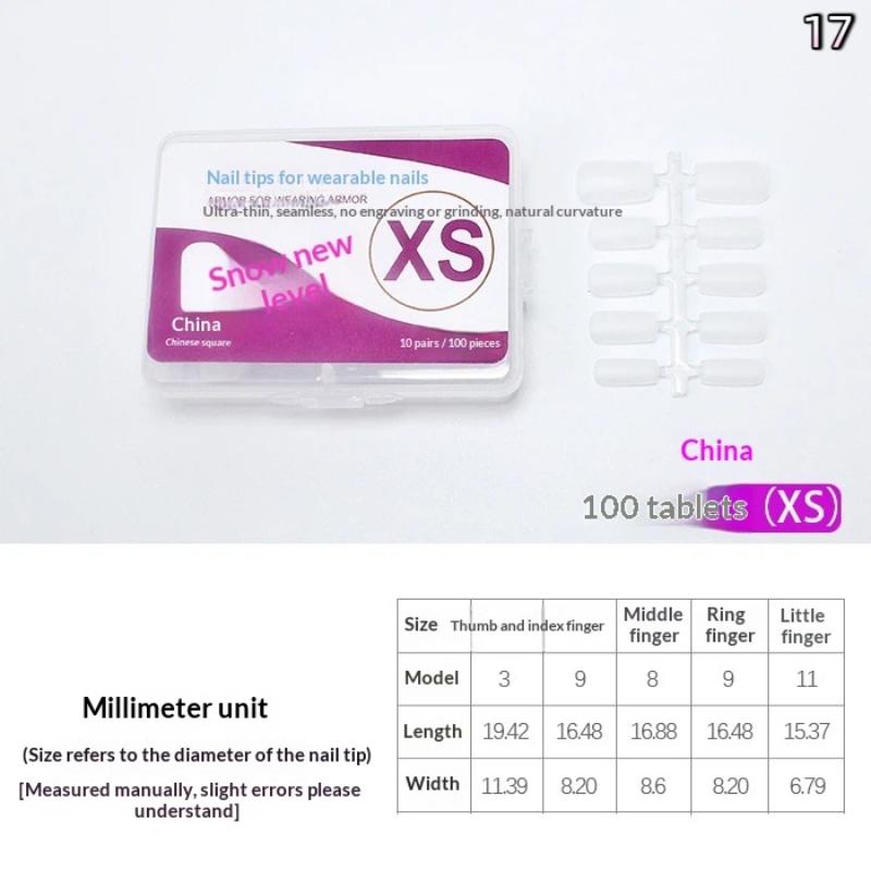 Nail Extension Gel Tips 100pcs Box French Full Cover Strong Flexible Press On For Pro Home Manicure Kit