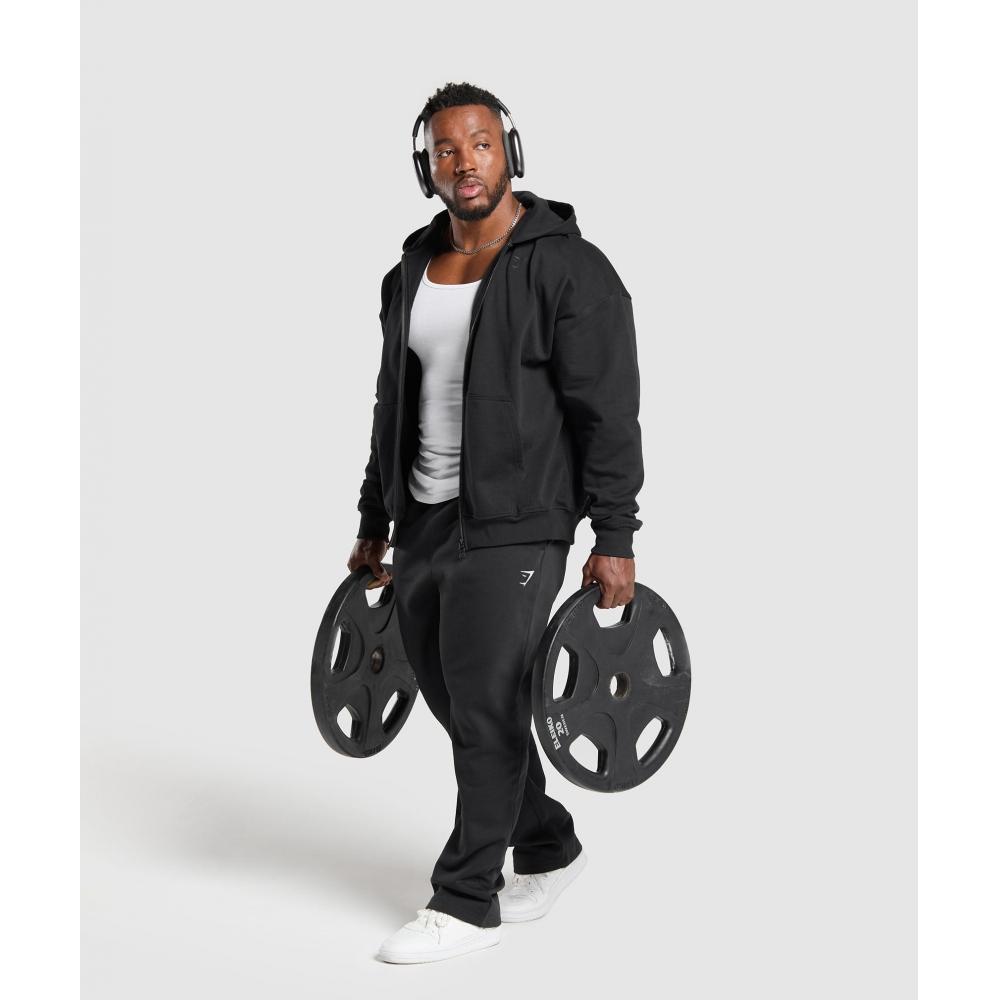 Gymshark Power Kapuzenpullover mit Reißverschluss Schwarz A1c1o Bb2j