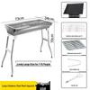 Junwen Portable Stainless Steel Charcoal BBQ Grill