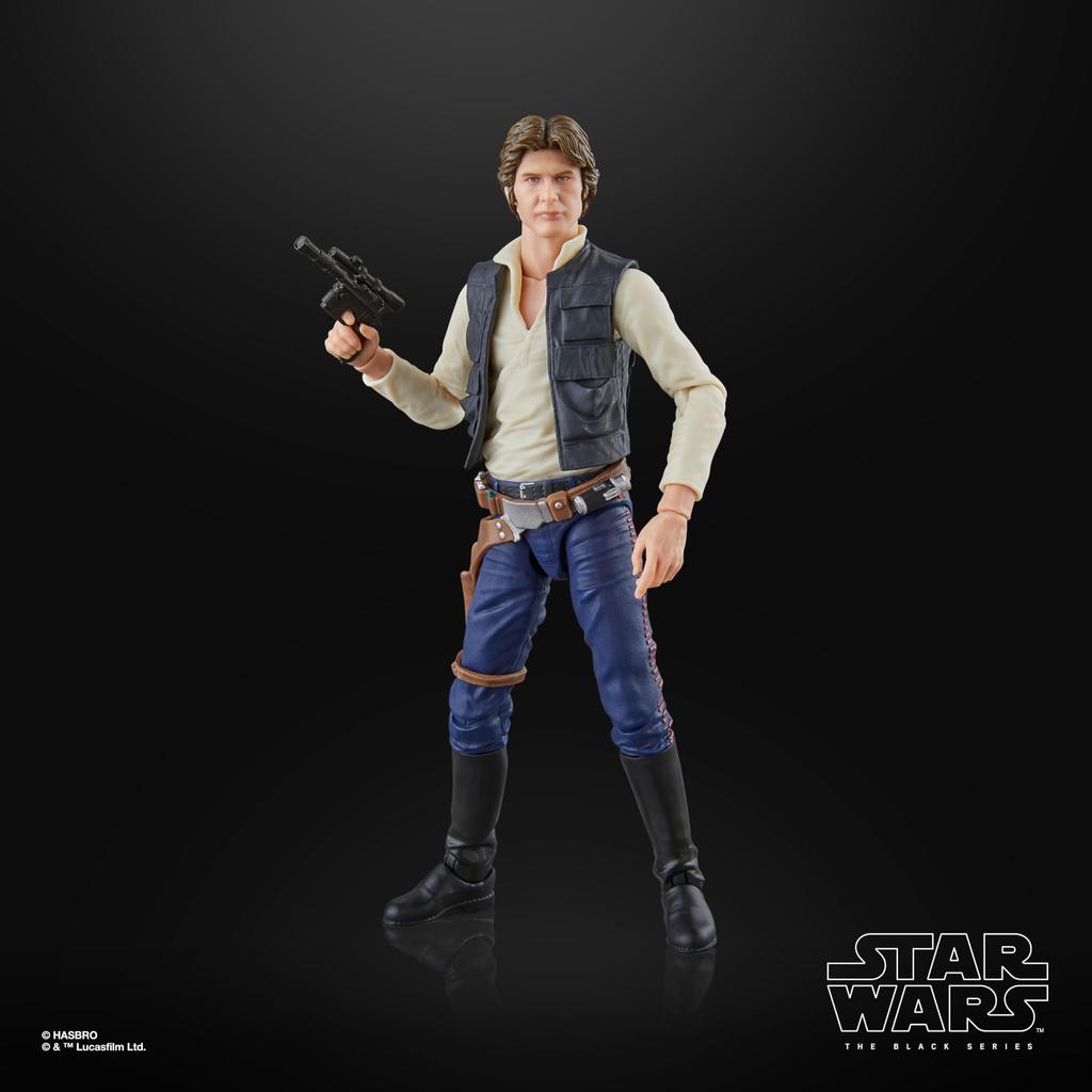 Hasbro Звездные войны Серия Черная Хан Соло, Звездные войны: Премиальная коллекционная фигурка «Новая надежда» 15 см G1561 Аутентичная