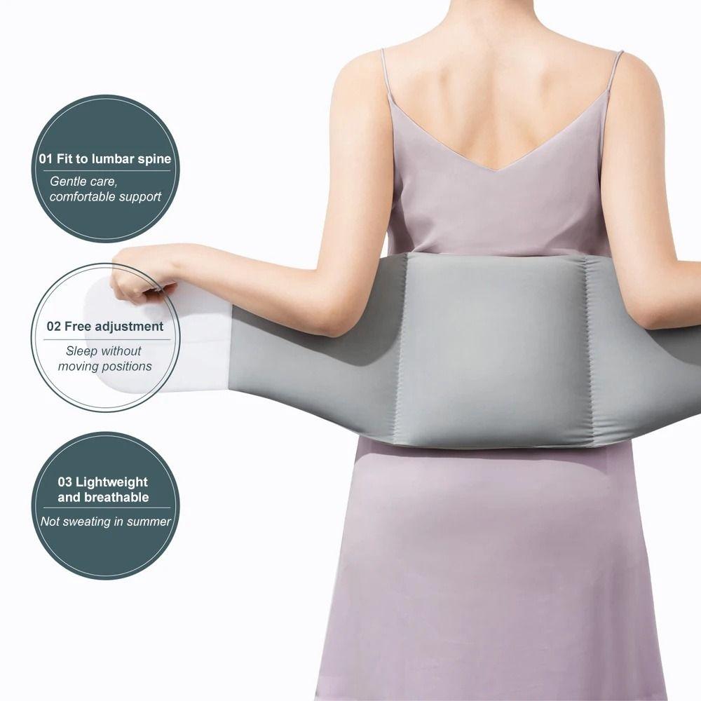 Comfortable Lumbar Support Pillow Adjustable Wrap Around Lumbar Roll Pillow  Four Seasons