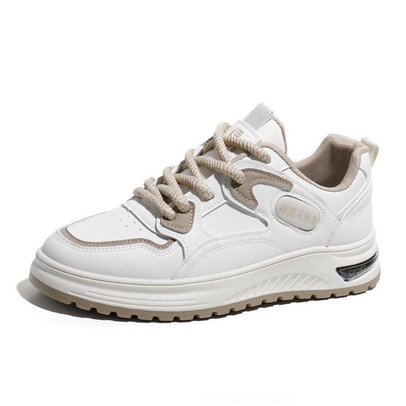Luxury Men's Spring and Autumn 2024 New Versatile Design Feel Casual Shoes Youth Thick Sole Anti Slip Sports Board Shoes