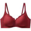 Simple Ankara Red Festive and Seamless, Comfortable and Skin-friendly, No Breast Bra