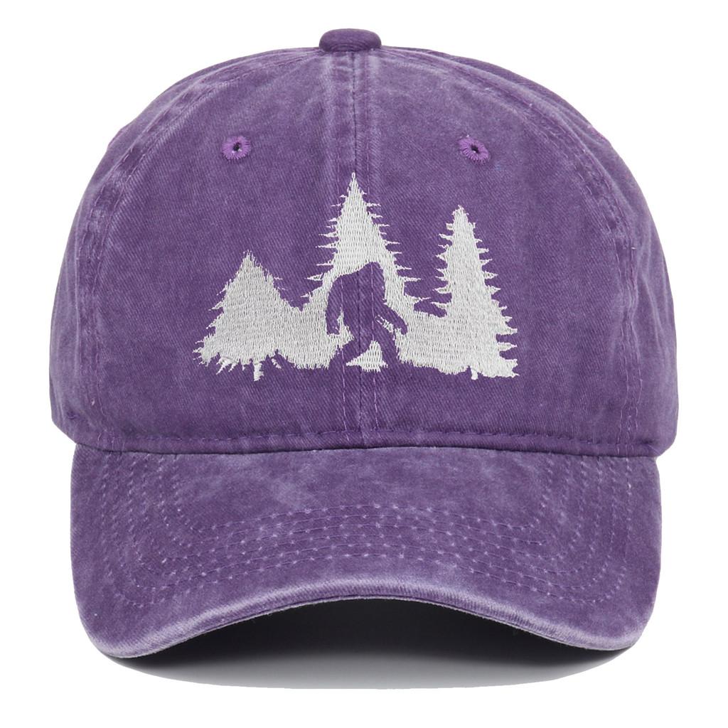 Bigfoot Embroidered Baseball Cap With Adjustable Fit For Casual Wear And Sun Protection