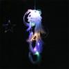 Handhold Light Up Jellyfish Lamp Toy Glowing Chandeliers Ambient Light for Restaurant Girls Kids Holiday Room Ornament