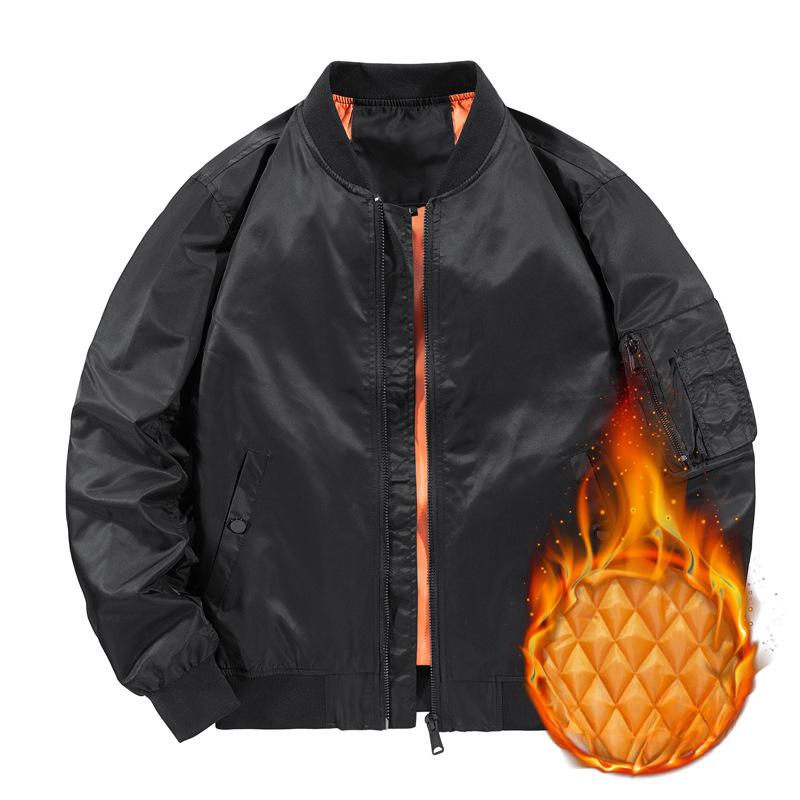 Autumn and Winter Monsoon Ma1 Pilot Jacket Cotton Coat Baseball Uniform Female Couple Jacket Thickened Cotton Coat
