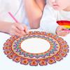 DIY Round Diamond Painting Mirror Mandala Diamond Embroidery Mosaic Cross Stitch Makeup Mirror Bedroom Home Decoration Gifts
