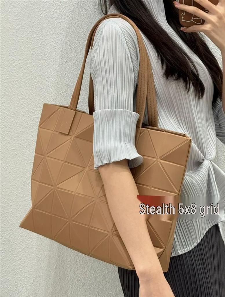 New Limited Edition TRACK Series Translucent Mesh Shoulder Tote - Large Capacity for Women