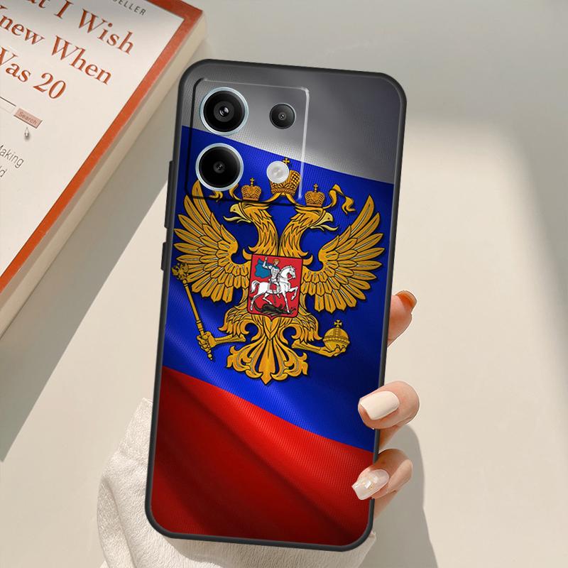 Russia Russian Flags Emblem Funda For Xiaomi Redmi Note 13 14 9 10 12 11 Pro 11S 12S Case For Redmi 15 C 12C 13C 14C 10C