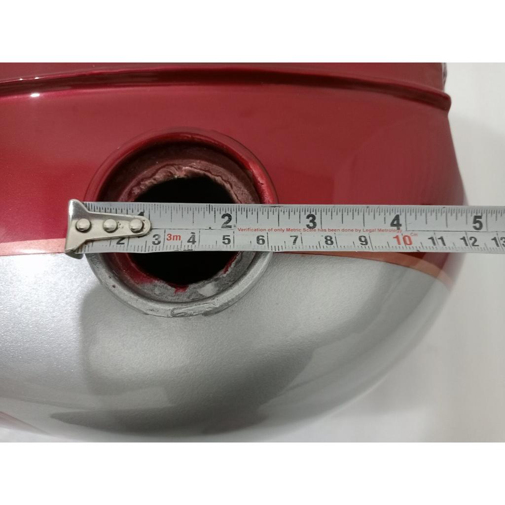 Fit For Petrol Fuel Gas Tank With Cap Triumph T120 Cherry & Silver Painted Steel