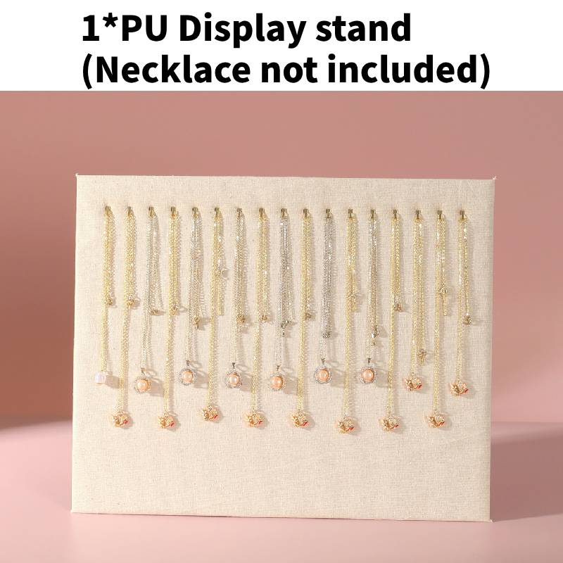 

Necklace Display Hook Stand Jewelry Stands Storage Tool Durable Decoration Gift PU White