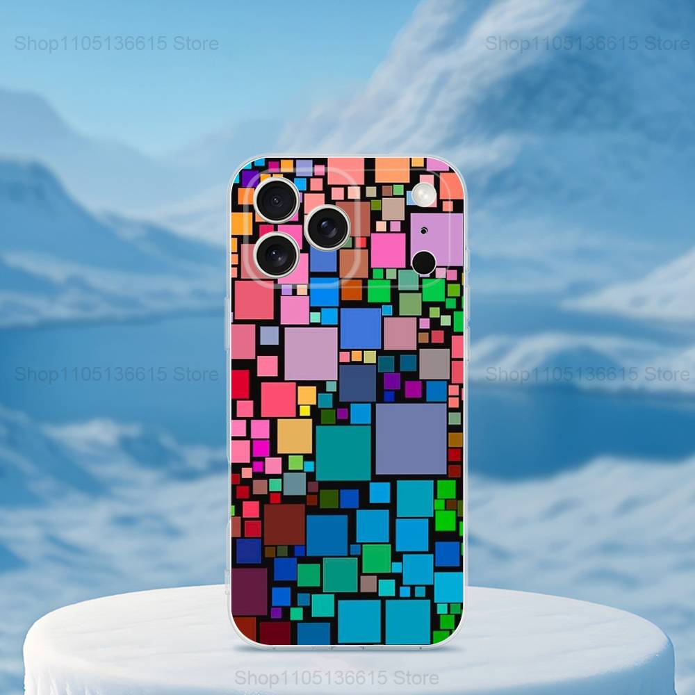 3D Kunstblock Coole Handyhülle Für iPhone 14,13,12,11,17,16,15,Pro,Max,Plus,X,XS,XR,SE,Mini Transparent Weiches Cover