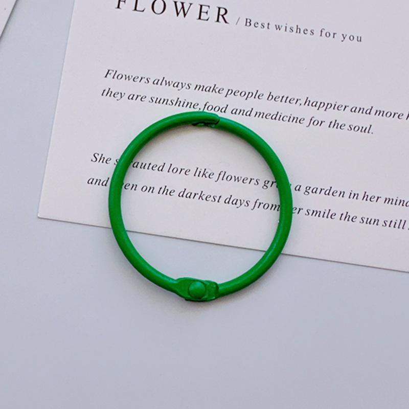 45mm Colored Macaron Keychain Ring: DIY Jewelry & Book Page Accessory