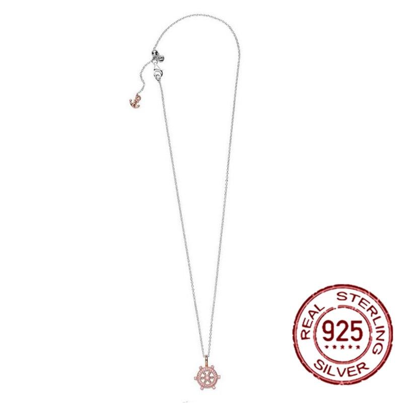 40cm-60cm Micro Genuine 925 Sterling Silver Slim Fit Round Bamboo Chain Necklace Women's Jewelry Italy Collier Collares Gifts