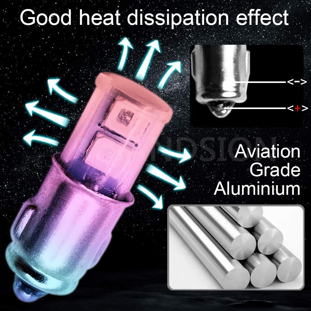 [4SMD High Brightness/Red Light] Ruiandsion BA7S LED Bulb Set of