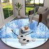 1pc Frozen Princess Printed Chair Rug for Home Office Use, Living Room Kitchen Game Room Round Carpet