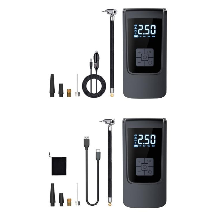 Digital Display Screen Tire Inflator for Car Bike Motorcycle Car Air Compressor Air Pumps with Flashlight Tire Inflator