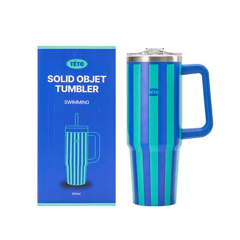 TETO Stripe Swimming Solid Object Tumbler 820ml