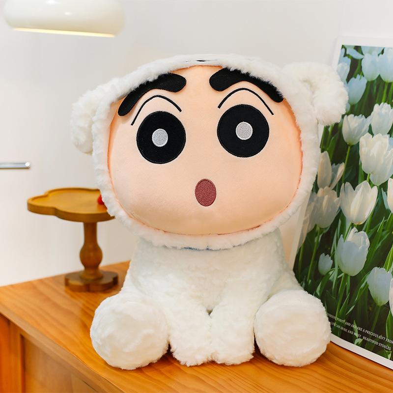 

Little white dog turns into little new doll crayon little new plush toy sleeping throw pillow 30cm【0.3kg】