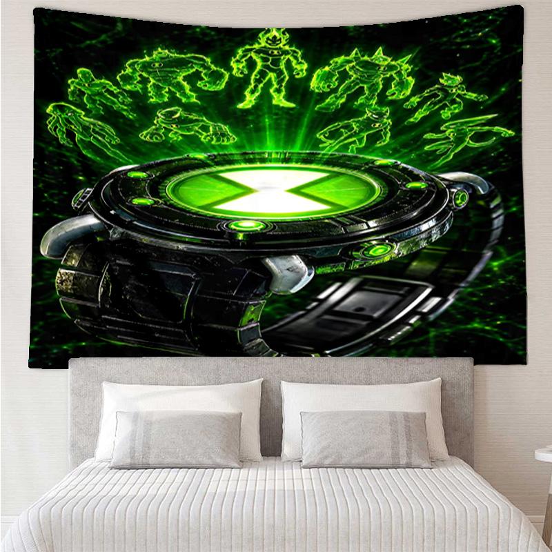 Ben Alien Force Tapestry, Unique Design Tapestry, Wall Decor for Bedroom,Livingroom, Playroom,Heartwarming Fan Holiday Gifts