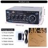 50W 2.0 Channel HiFi Power Amplifiers with Bluetooth-compatible 5.0, USB Playback and Inputs for Home Theater