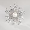 Bo Xin Yun Korean Zirconia Floral Brooch - Elegant Corsage Gift Pin