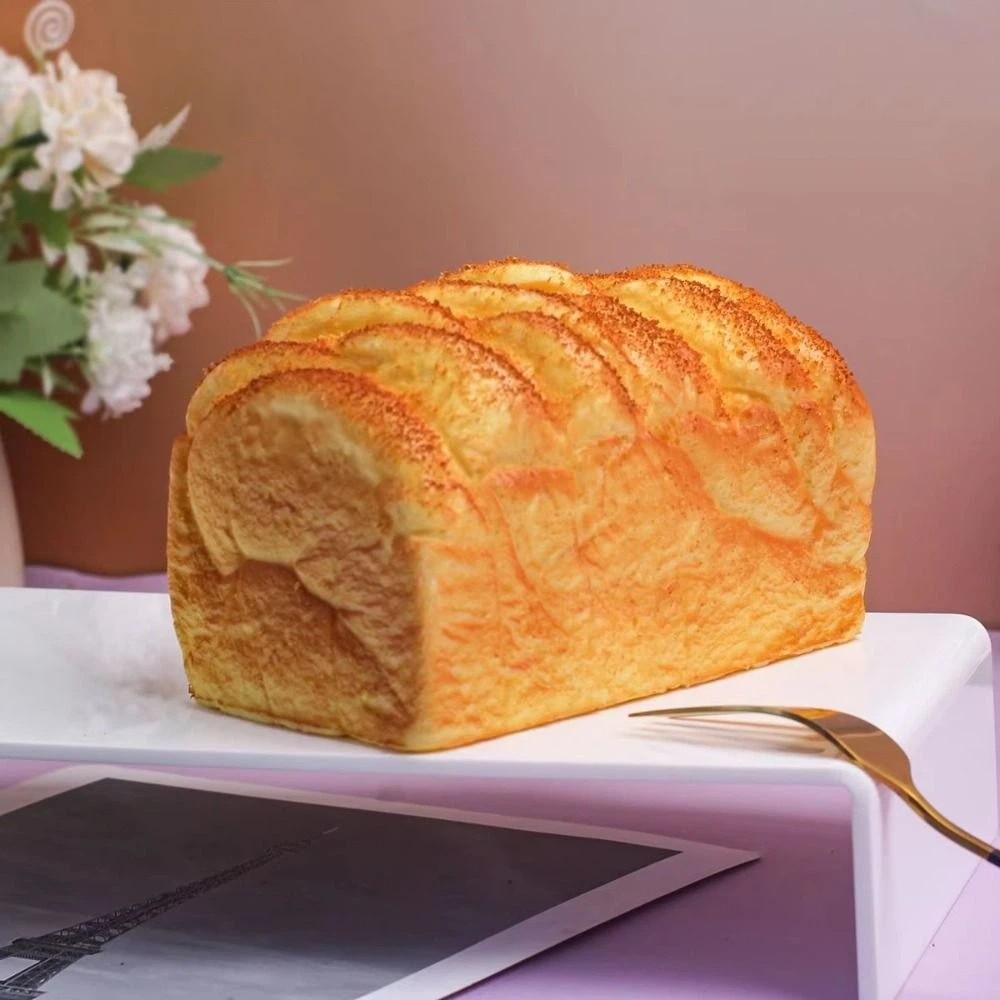 Simulated Sensory Fidget Big Toast Prank Decoration Simulated Bread Squishy Kids Toy