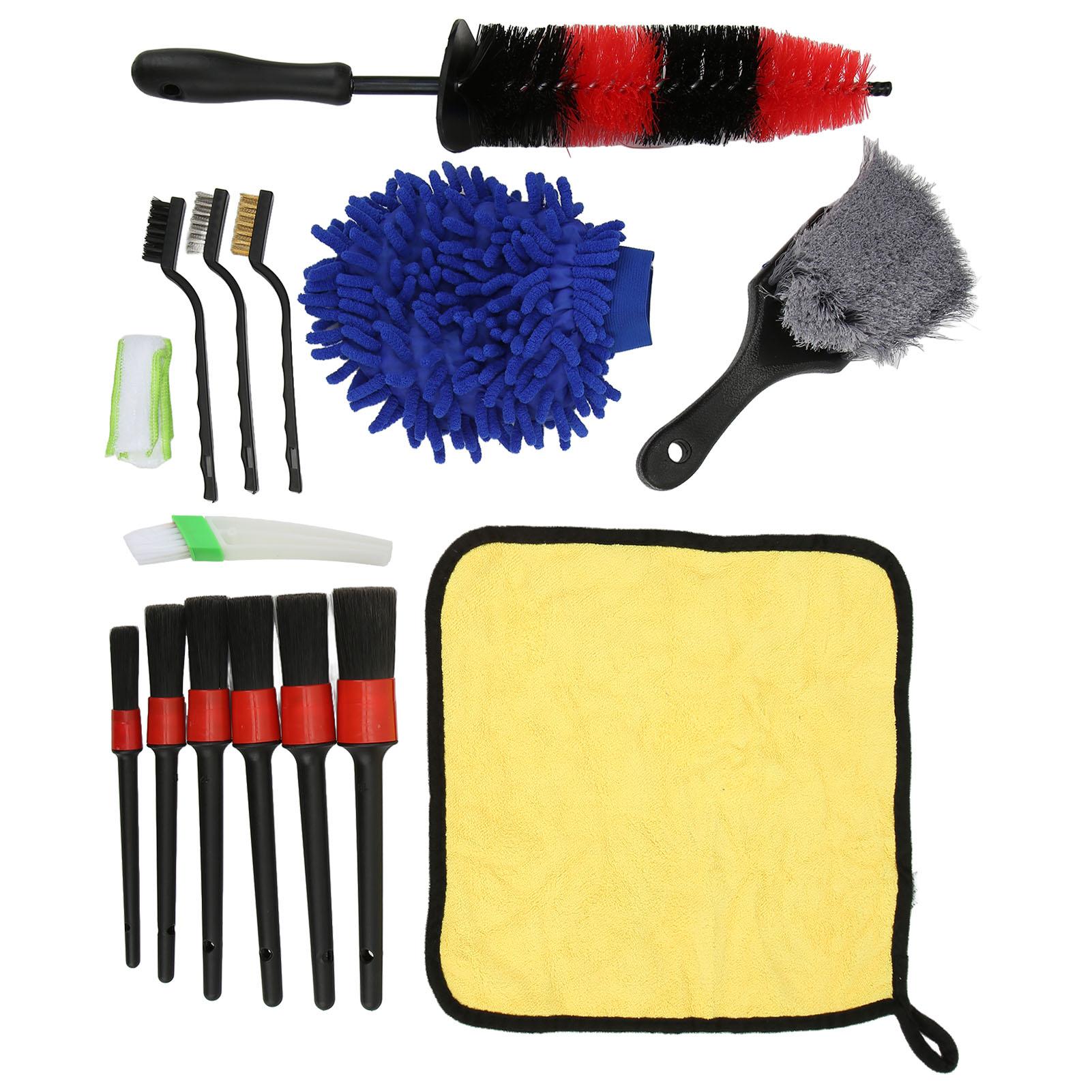 

15pcs Car Cleaning Kit Car Detailing Brush Set for Cars Trucks Motorcycles Bicycles
