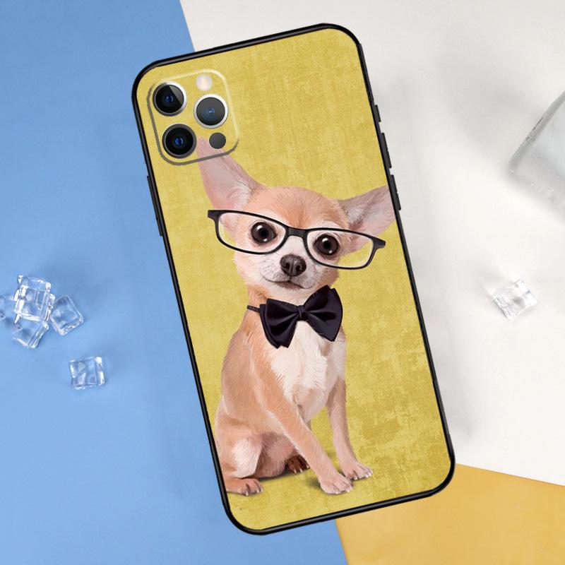 Chihuahua Dog Case For iPhone 16 15 11 12 13 14 Pro Max XR X XS Max Plus 12 13 Mini Back Cover Phone Case