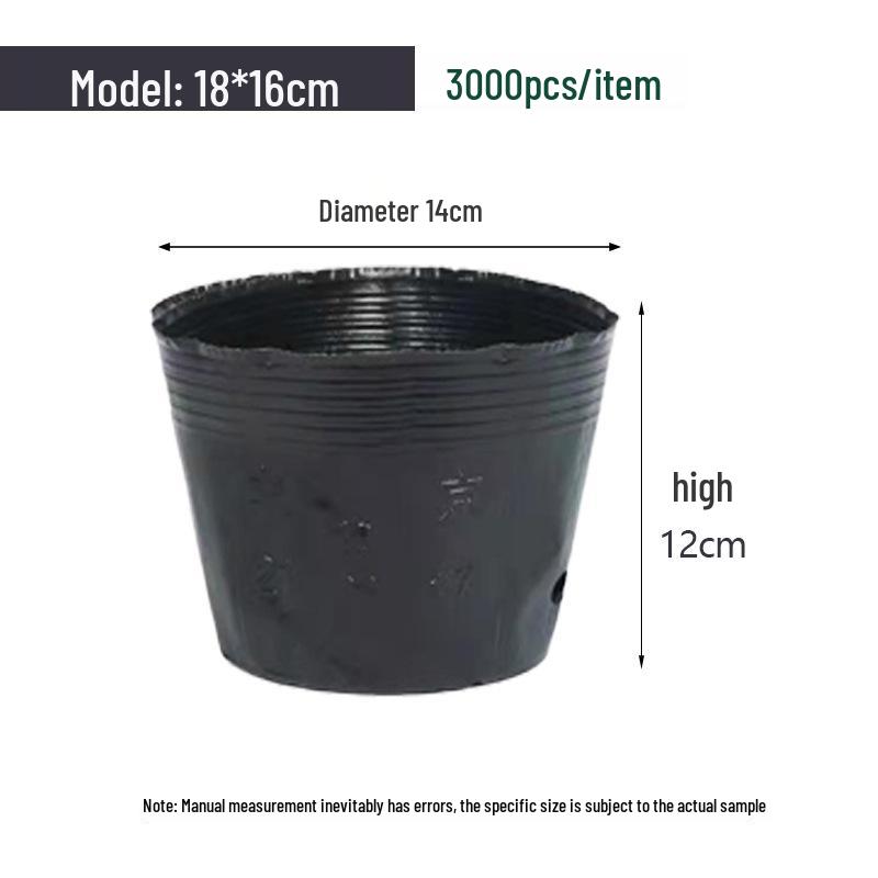 Nutrient Seedling Tray: Disposable Black Plastic Cup for Gardening and Planting Flowers or Vegetables