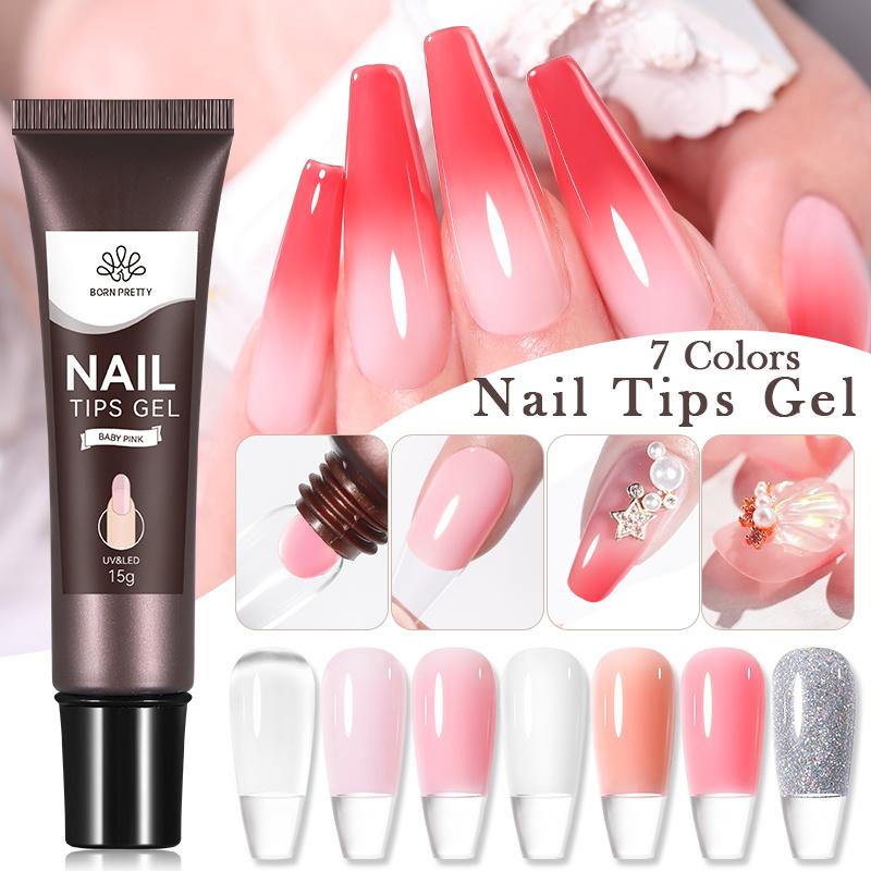 

BORN PRETTY 15 г гель-лак для ногтей, прозрачный гель для ногтей, замачиваемый УФ-светодиодный гель для дизайна ногтей, функциональный гель для наращивания ногтей